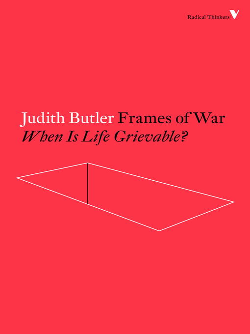 Title details for Frames of War by Judith Butler - Available